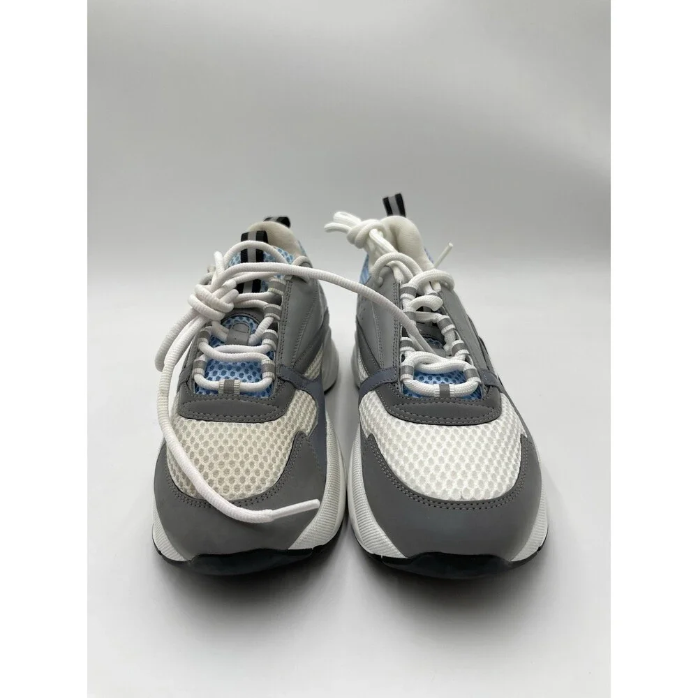 Men’s Christian Dior B22 Sneakers Lace Up Shoes Color White /Blue/Gray Size 41 - Picture 2 of 7